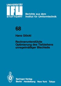 Produktbild: Rechnerunterst&uuml;tzte Optimierung des Tiefziehens unregelm&auml;&szlig;iger Blechteile