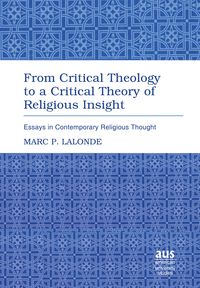 Produktbild: From Critical Theology to a Critical Theory of Religious Insight