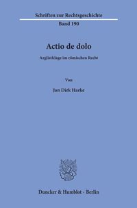 Produktbild: Actio de dolo.
