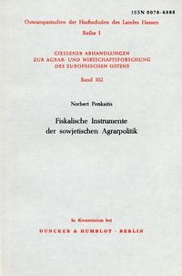 Produktbild: Fiskalische Instrumente der sowjetischen Agrarpolitik.