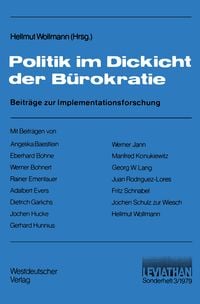 Produktbild: Politik im Dickicht der B&uuml;rokratie