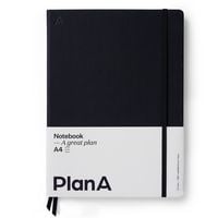 Produktbild: Notizbuch A4 Hardcover Liniert Midnight Black