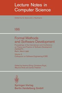 Produktbild: Formal Methods and Software Development. Proceedings of the International Joint Conference on Theory and Practice of Software Development (TAPSOFT), Berlin, March 25-29, 1985
