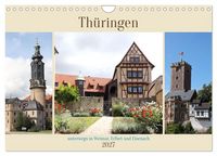 Produktbild: Th&uuml;ringen, unterwegs in Weimar, Erfurt und Eisenach (Wandkalender 2027 DIN A4 quer), CALVENDO Monatskalender