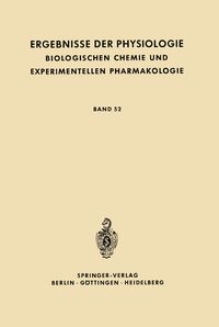 Produktbild: Ergebnisse der Physiologie Biologischen Chemie und Experimentellen Pharmakologie