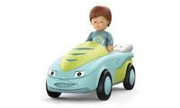 Produktbild: SIKU 0101 - Toddys, Freddy Fluxy, Spielzeugauto mit R&uuml;ckziehmotor und Spielfigur, t&uuml;rkis/gr&uuml;n