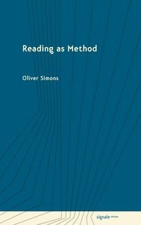 Produktbild: Simons, O: Reading As Method