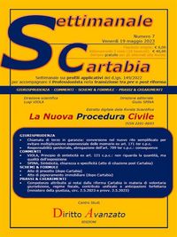 Produktbild: SETTIMANALE CARTABIA n. 7 - Venerd&igrave; 19.5.2023