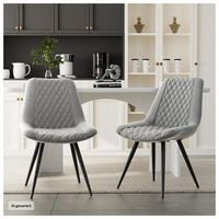 Produktbild: HTI-Living Esszimmerstuhl Astrid 2er-Set Kunstleder Grau