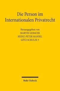 Produktbild: Die Person im Internationalen Privatrecht