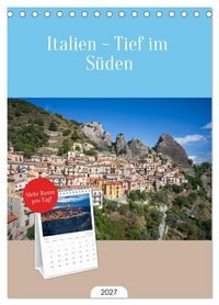 Produktbild: Tischplaner 2027 - Italien - Tief im S&uuml;den (A5 Tischkalender zum Aufstellen) CALVENDO