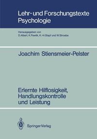 Produktbild: Erlernte Hilflosigkeit, Handlungskontrolle und Leistung