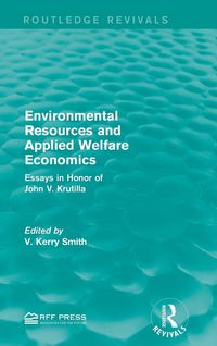 Produktbild: Environmental Resources and Applied Welfare Economics