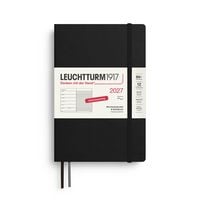 Produktbild: Wochenkalender & Notizbuch Paperback (B6+) 2027, Softcover, Schwarz, Deutsch