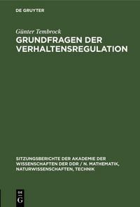 Produktbild: Grundfragen der Verhaltensregulation