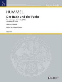 Produktbild: Der Rabe und der Fuchs, Klavier 4-h&auml;ndig und Schlagzeug, Dirigierpartitur