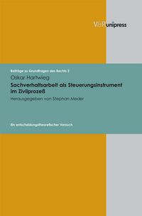 Produktbild: Sachverhaltsarbeit als Steuerungsinstrument im Zivilproze&szlig;