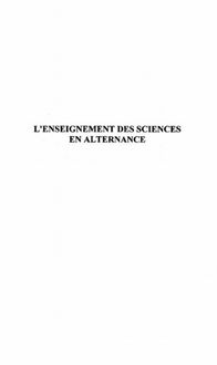 Produktbild: L'enseignementdes sciences en alternance
