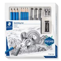 Produktbild: STAEDTLER Zeichenbleistift Mars&reg; Lumograph&reg; Zeichen Set + Pigment Liner