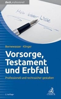 Produktbild: Vorsorge, Testament und Erbfall