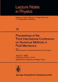 Produktbild: Proceedings of the Third International Conference on Numerical Methods in Fluid Mechanics