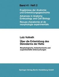 Produktbild: &Uuml;ber die Entwicklung des D&uuml;nndarms der Ratte