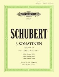 Produktbild: Schubert, F: Sonatinas (3) Op. Posth.137