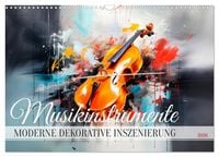 Produktbild: MUSIKINSTRUMENTE Moderne dekorative Inszenierung (Wandkalender 2026 DIN A3 quer), CALVENDO Monatskalender