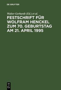 Produktbild: Festschrift f&uuml;r Wolfram Henckel zum 70. Geburtstag am 21. April 1995