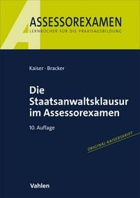 Produktbild: Die Staatsanwaltsklausur im Assessorexamen
