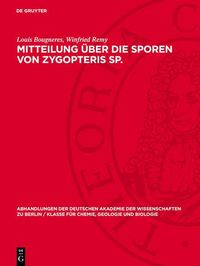 Produktbild: Mitteilung &uuml;ber die Sporen von Zygopteris Sp.