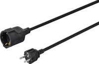 Produktbild: Sygonix SY-4872636 Strom Verl&auml;ngerungskabel 16A Schwarz 5.00m H05VV-F 3G 1,5mm&sup2;