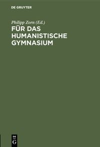 Produktbild: F&uuml;r das humanistische Gymnasium