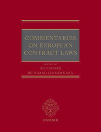 Produktbild: Commentaries on European Contract Laws