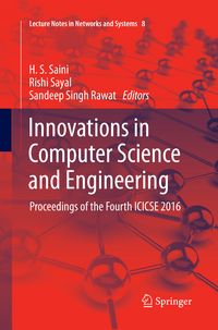 Produktbild: Innovations in Computer Science and Engineering