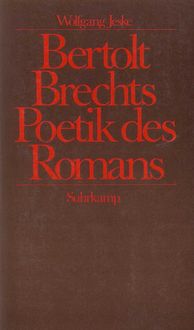 Produktbild: Bertolt Brechts Poetik des Romans