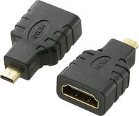 Produktbild: SpeaKa Professional SP-7870184 HDMI Adapter [1x HDMI-Stecker D Micro - 1x HDMI-Buchse] Schwarz vergoldete Steckkontakte, Audio Return Channel