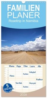 Produktbild: Familienplaner 2026 - Roadtrip in Namibia mit 5 Spalten (Wandkalender, 21 x 45 cm) CALVENDO