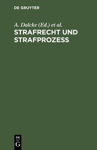 Produktbild: Strafrecht und Strafproze&szlig;