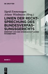 Produktbild: Band 2: Linien der Rechtsprechung des Bundesverfassungsgerichts - er&ouml;rtert von den wissenschaftlichen Mitarbeiterinnen und Mitarbeitern.