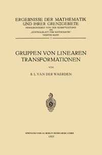 Produktbild: Gruppen von Linearen Transformationen