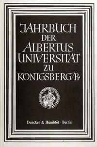 Jahrbuch der Albertus-Universität zu Königsberg-Pr.