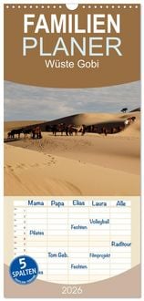 Produktbild: Familienplaner 2026 - W&uuml;ste Gobi mit 5 Spalten (Wandkalender, 21 x 45 cm) CALVENDO