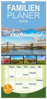 Produktbild: Familienplaner 2027 - Tour de Ostfriesland mit 5 Spalten (Wandkalender, 21 x 45 cm) CALVENDO
