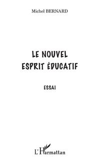 Produktbild: Le nouvel esprit &eacute;ducatif