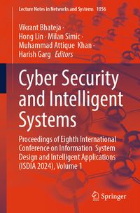 Produktbild: Cyber Security and Intelligent Systems