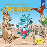Produktbild: El drac Pasqual descobreix Oceania : Conte infantil en catal&agrave; en lletra lligada: Interactiu, amb valors i divertit!