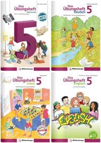 Produktbild: Sicher ins 6. Schuljahr &ndash; Paket: Rechnen &ndash; Schreiben &ndash; Lesen &ndash; Grammatik &ndash; Englisch &middot; Klasse 5
