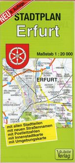 Bild vom Artikel Stadtplan Erfurt 1 : 20 000 vom Autor Verlag Barthel