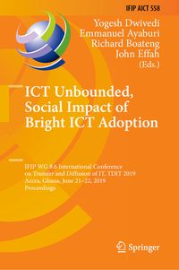 Produktbild: ICT Unbounded, Social Impact of Bright ICT Adoption